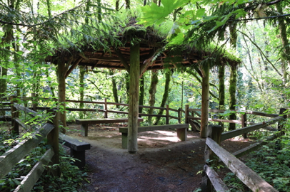 Pavilion and overlook with benches – connected to the Jay Trail